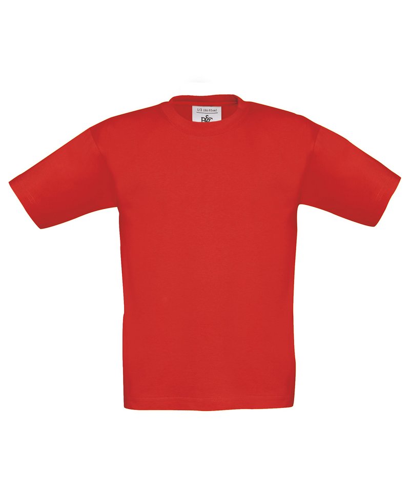 B&C Exact 190 Kids in Red by B & C Collection — Custom branded clothing by Print Press, featuring premium embroidery produced in our specialist print lab in the UK.