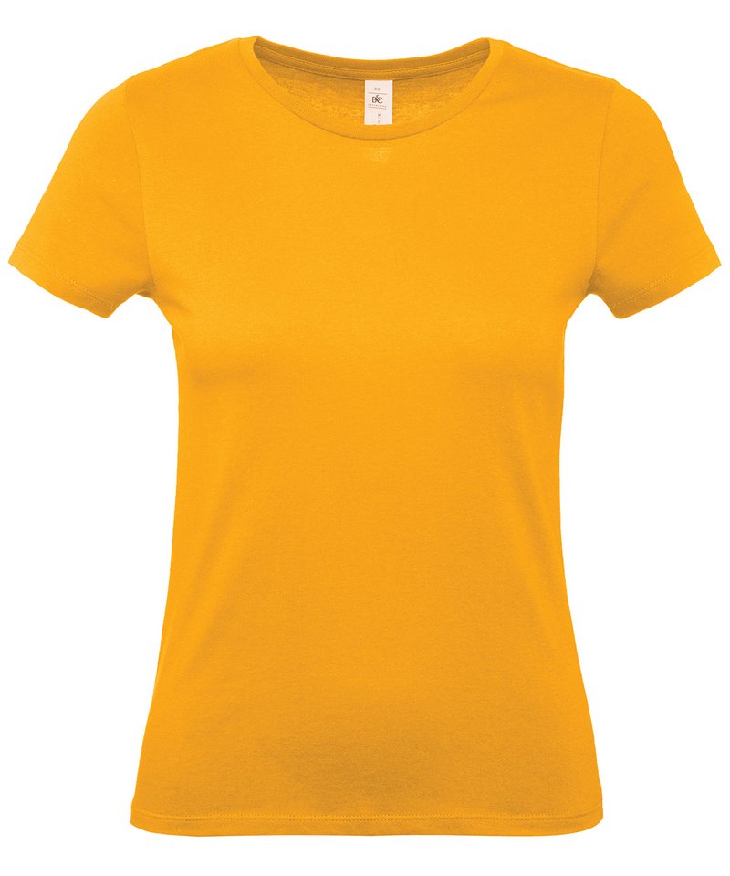 B&C E150 Women's - (3rd Colours) in Apricot by B & C Collection — Custom branded clothing by Print Press, featuring premium embroidery produced in our specialist print lab in the UK.