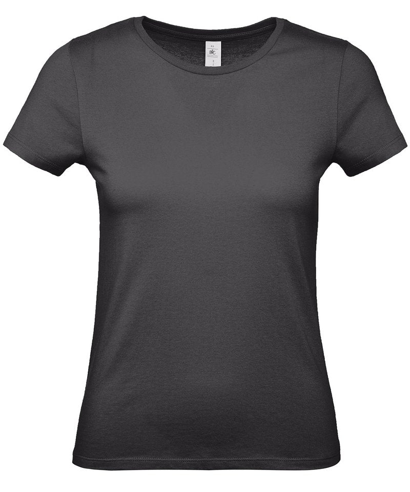 B&C E150 Women's - (3rd Colours) in Black Pure by B & C Collection — Custom branded clothing by Print Press, featuring premium embroidery produced in our specialist print lab in the UK.