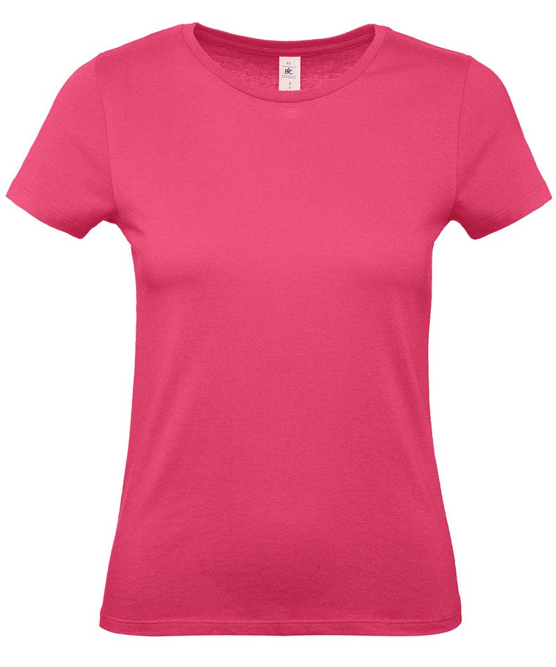 B&C E150 Women's - (2nd Colours) in Fuchsia by B & C Collection — Custom branded clothing by Print Press, featuring premium embroidery produced in our specialist print lab in the UK.