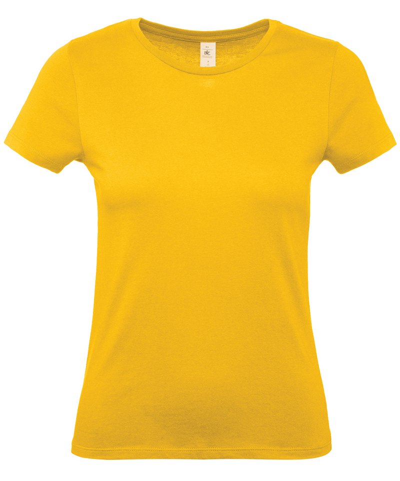 B&C E150 Women's - (2nd Colours) in Gold by B & C Collection — Custom branded clothing by Print Press, featuring premium embroidery produced in our specialist print lab in the UK.