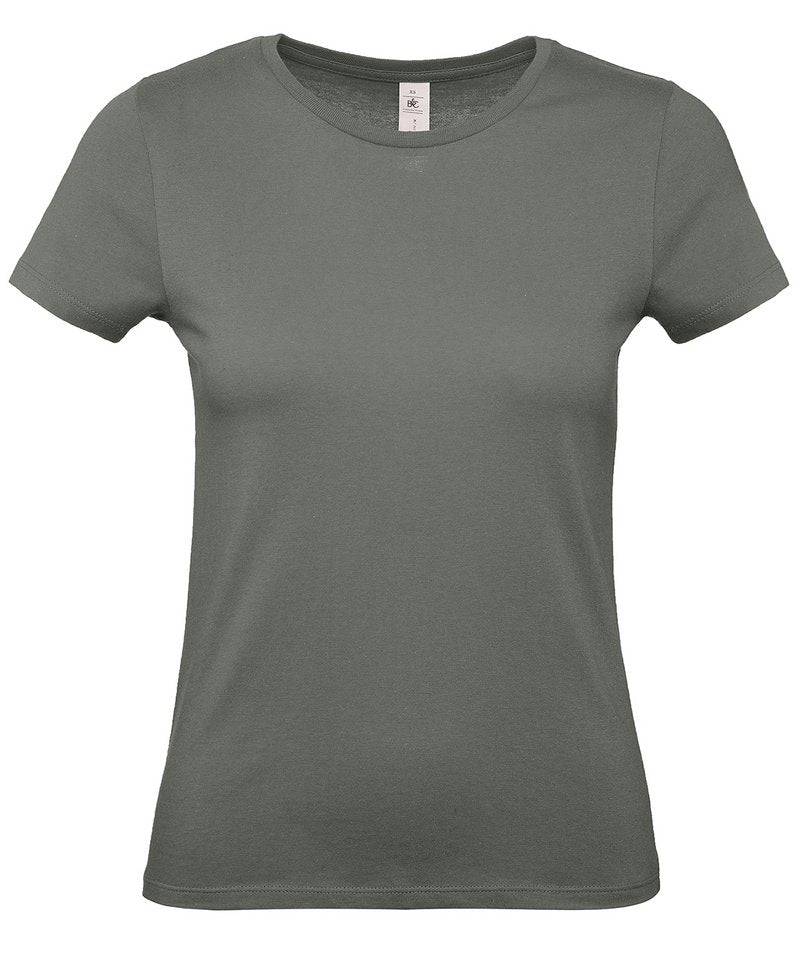 B&C E150 Women's - (2nd Colours) in Millennial Khaki by B & C Collection — Custom branded clothing by Print Press, featuring premium embroidery produced in our specialist print lab in the UK.