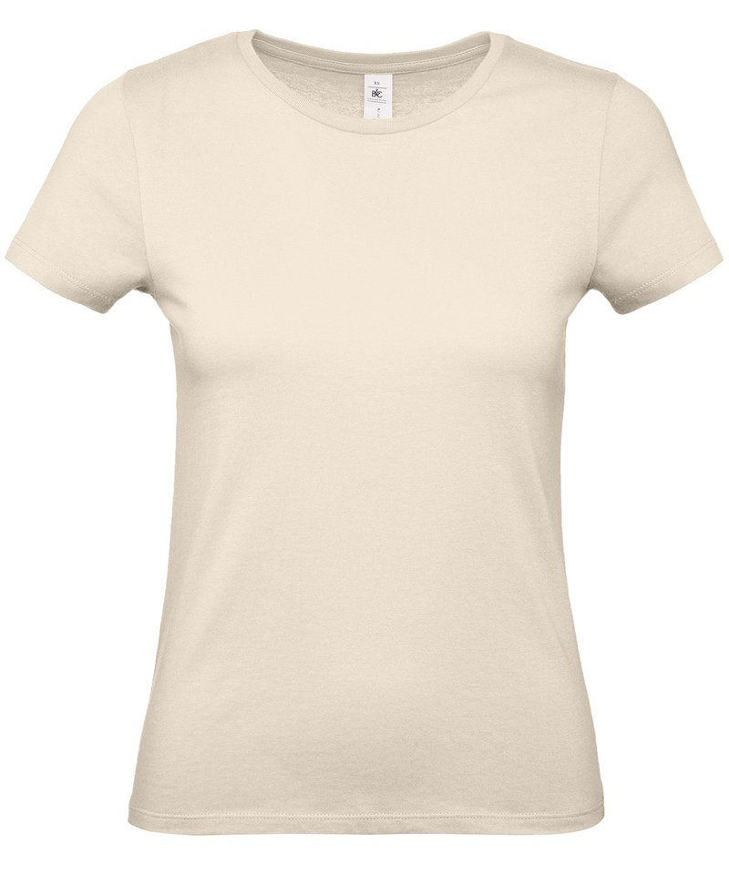 B&C E150 Women's - (2nd Colours) in Natural by B & C Collection — Custom branded clothing by Print Press, featuring premium embroidery produced in our specialist print lab in the UK.