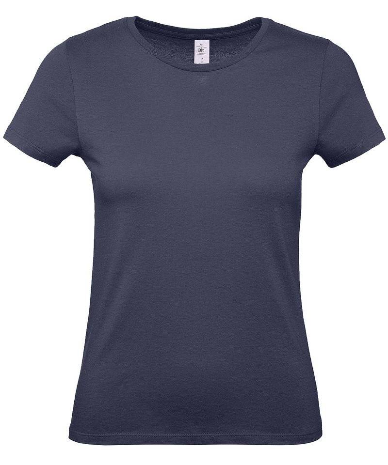 B&C E150 Women's - (2nd Colours) in Navy Blue by B & C Collection — Custom branded clothing by Print Press, featuring premium embroidery produced in our specialist print lab in the UK.