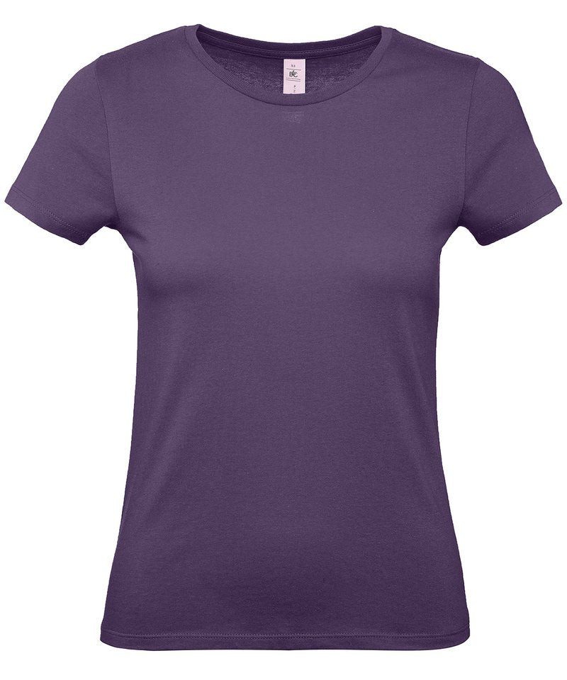 B&C E150 Women's in Radiant Purple by B & C Collection — Custom branded clothing by Print Press, featuring premium embroidery produced in our specialist print lab in the UK.