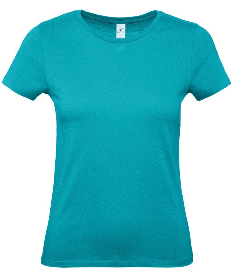 B&C E150 Women's in Real Turquoise by B & C Collection — Custom branded clothing by Print Press, featuring premium embroidery produced in our specialist print lab in the UK.