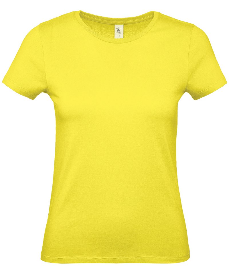 B&C E150 Women's in Solar Yellow by B & C Collection — Custom branded clothing by Print Press, featuring premium embroidery produced in our specialist print lab in the UK.