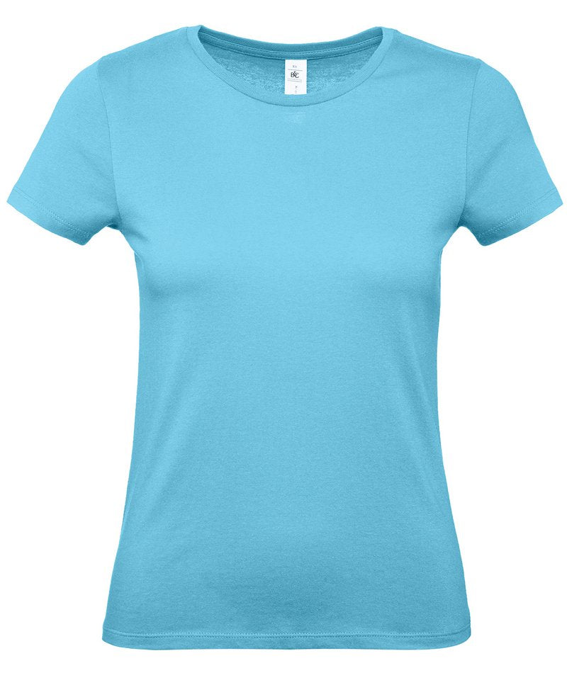B&C E150 Women's in Turquoise by B & C Collection — Custom branded clothing by Print Press, featuring premium embroidery produced in our specialist print lab in the UK.