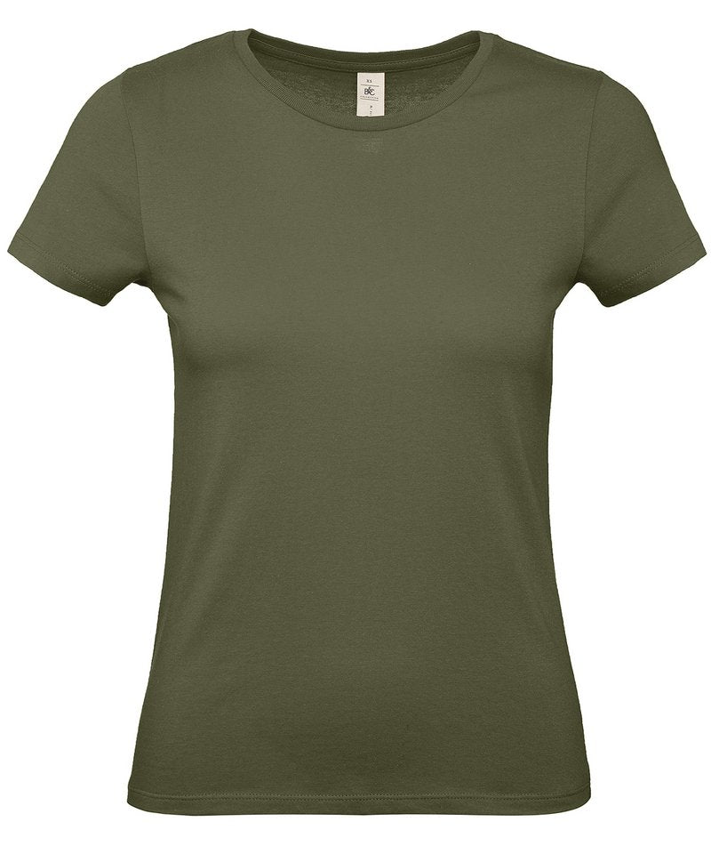 B&C E150 Women's in Urban Khaki by B & C Collection — Custom branded clothing by Print Press, featuring premium embroidery produced in our specialist print lab in the UK.