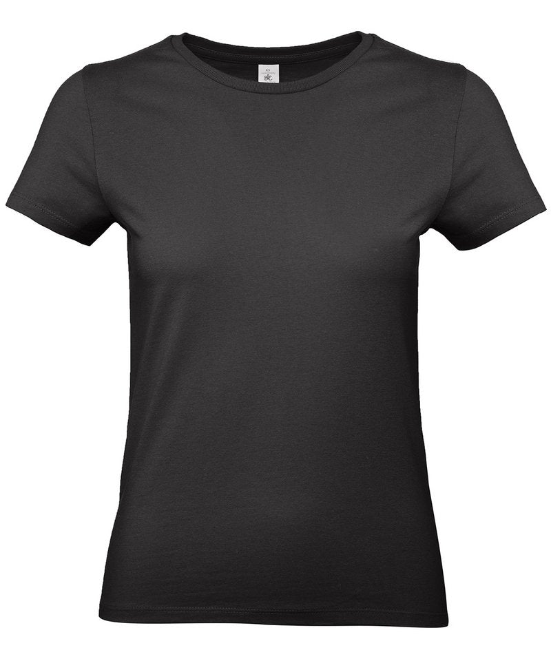 B&C E190 Women's in Black by B & C Collection — Custom branded clothing by Print Press, featuring premium embroidery produced in our specialist print lab in the UK.