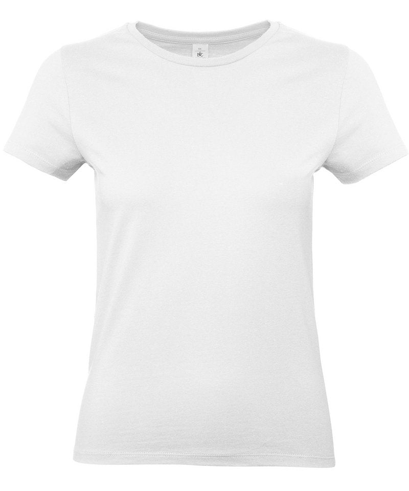 B&C E190 Women's in White by B & C Collection — Custom branded clothing by Print Press, featuring premium embroidery produced in our specialist print lab in the UK.