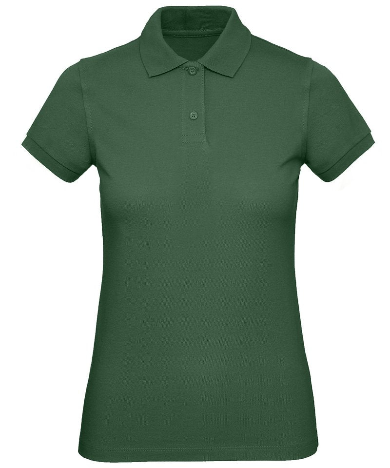 B&C Inspire Polo Women's - (2nd Colours) in Bottle Green by B & C Collection — Custom branded clothing by Print Press, featuring premium embroidery produced in our specialist print lab in the UK.