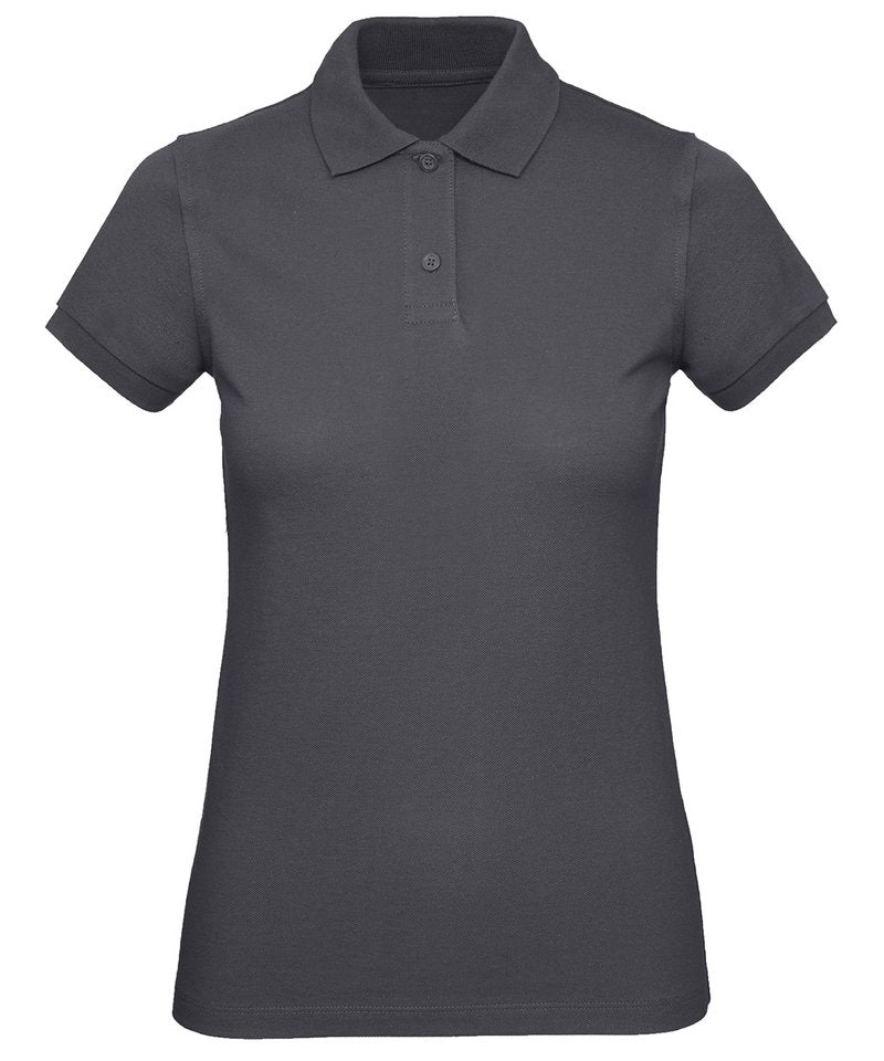 B&C Inspire Polo Women's - (2nd Colours) in Dark Grey by B & C Collection — Custom branded clothing by Print Press, featuring premium embroidery produced in our specialist print lab in the UK.