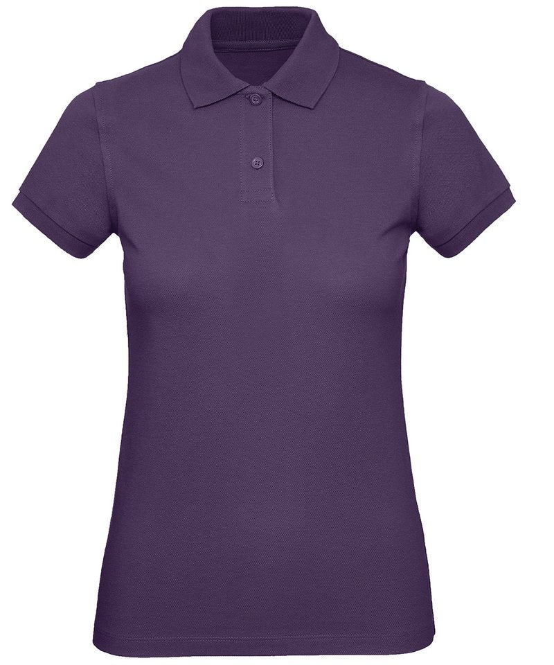 B&C Inspire Polo Women's in Radiant Purple by B & C Collection — Custom branded clothing by Print Press, featuring premium embroidery produced in our specialist print lab in the UK.