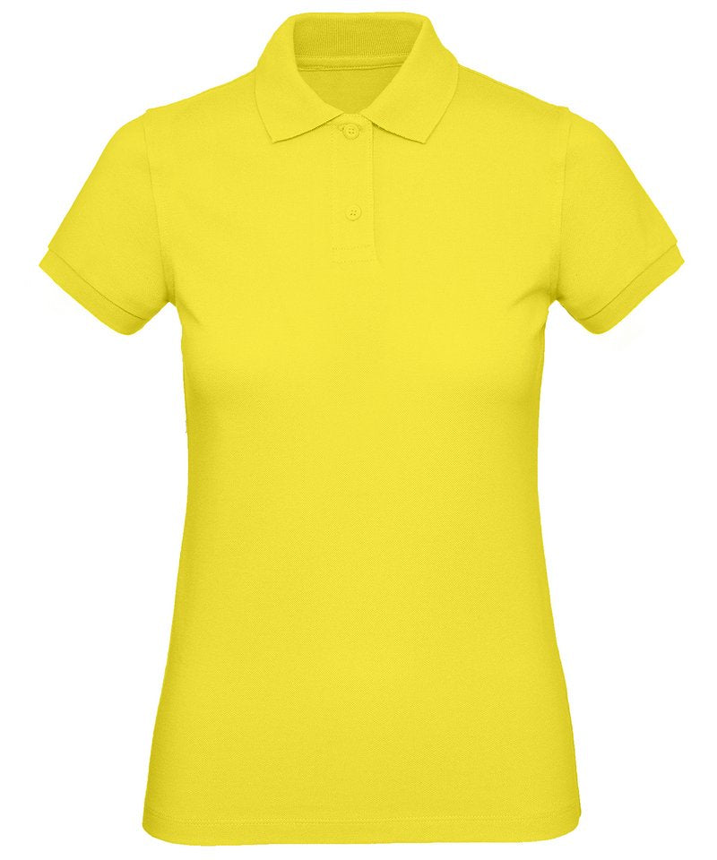 B&C Inspire Polo Women's in Solar Yellow by B & C Collection — Custom branded clothing by Print Press, featuring premium embroidery produced in our specialist print lab in the UK.