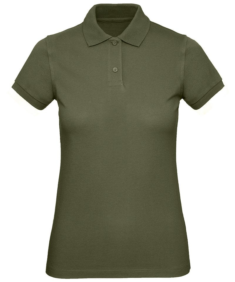 B&C Inspire Polo Women's in Urban Khaki by B & C Collection — Custom branded clothing by Print Press, featuring premium embroidery produced in our specialist print lab in the UK.