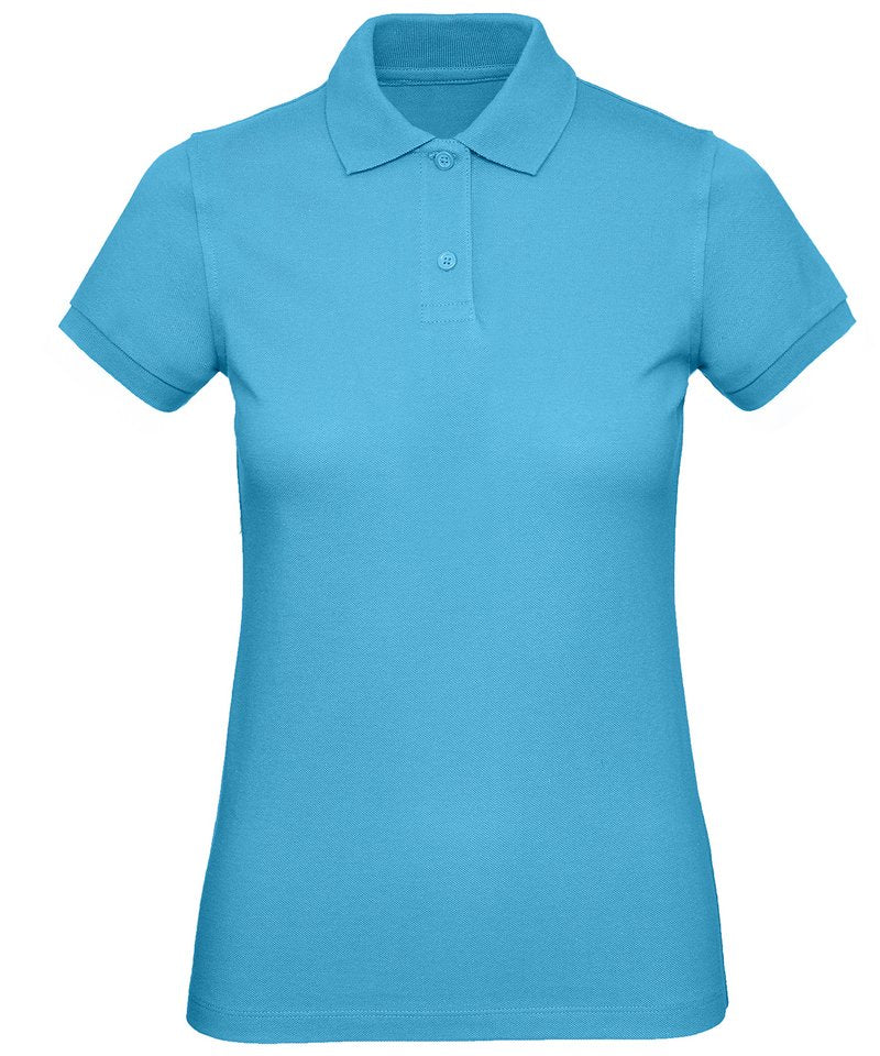 B&C Inspire Polo Women's in Very Turquoise by B & C Collection — Custom branded clothing by Print Press, featuring premium embroidery produced in our specialist print lab in the UK.