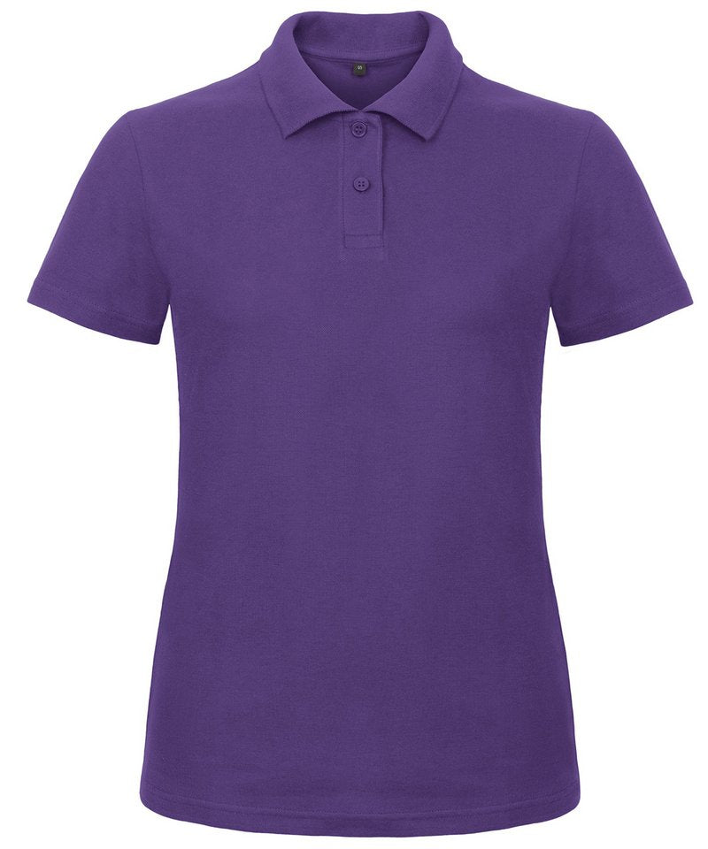 B&C Id.001 Polo Women's in Purple by B & C Collection — Custom branded clothing by Print Press, featuring premium embroidery produced in our specialist print lab in the UK.
