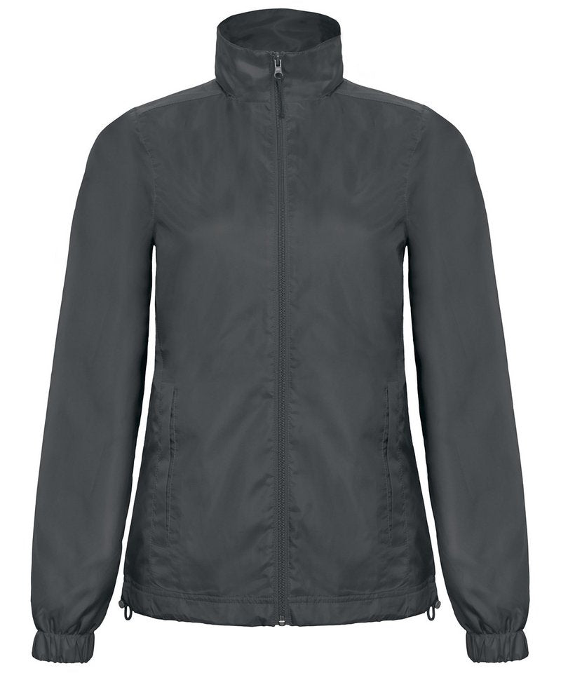 B&C Id.601 Jacket Women's in Dark Grey by B & C Collection — Custom branded clothing by Print Press, featuring premium embroidery produced in our specialist print lab in the UK.