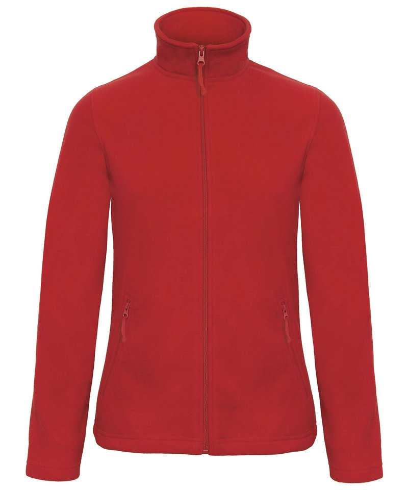 B&C Id.501 Fleece Women's in Red by B & C Collection — Custom branded clothing by Print Press, featuring premium embroidery produced in our specialist print lab in the UK.