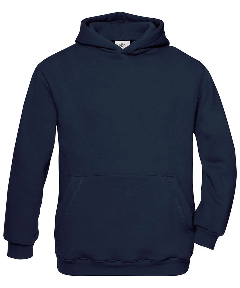 B&C Hooded Kids in Navy by B & C Collection — Custom branded clothing by Print Press, featuring premium embroidery produced in our specialist print lab in the UK.