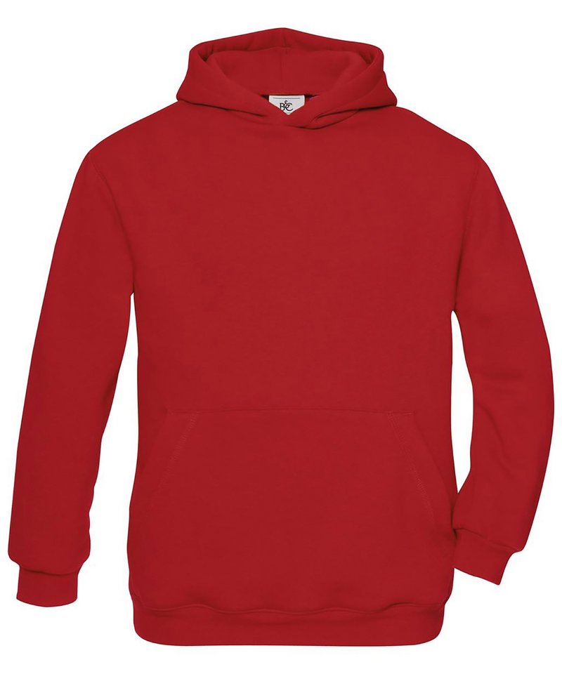B&C Hooded Kids in Red by B & C Collection — Custom branded clothing by Print Press, featuring premium embroidery produced in our specialist print lab in the UK.