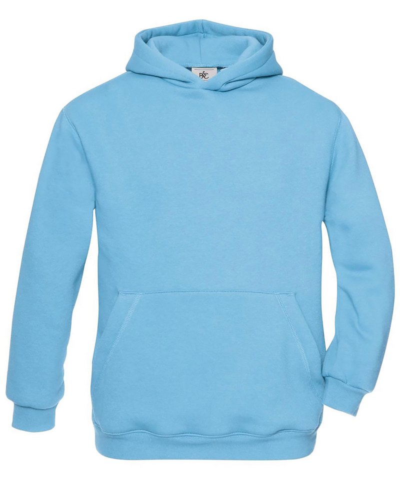 B&C Hooded Kids in Very Turquoise by B & C Collection — Custom branded clothing by Print Press, featuring premium embroidery produced in our specialist print lab in the UK.