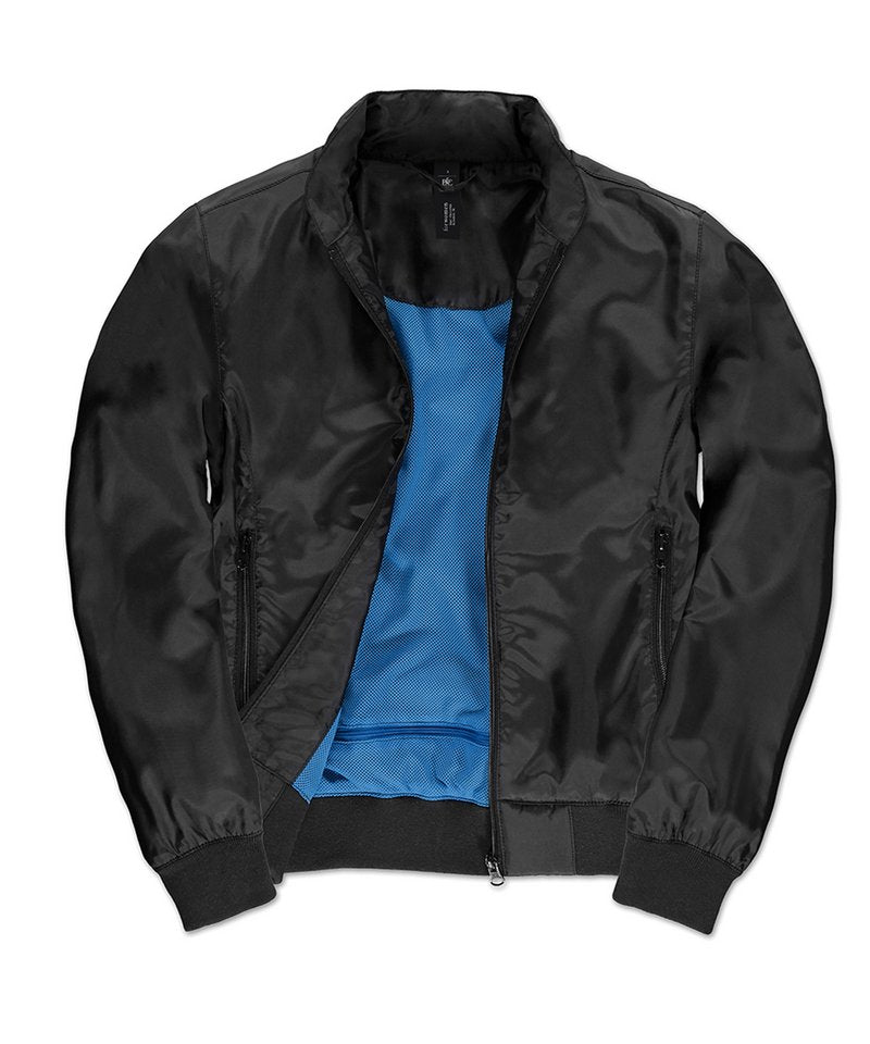 B&C Trooper Women's in 2XL Black Cobalt Blue Lining by B & C Collection — Custom branded clothing by Print Press, featuring premium embroidery produced in our specialist print lab in the UK.