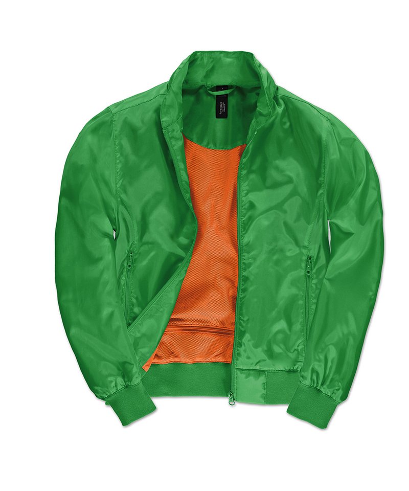 B&C Trooper Women's in Real Green Neon Orange Lining by B & C Collection — Custom branded clothing by Print Press, featuring premium embroidery produced in our specialist print lab in the UK.