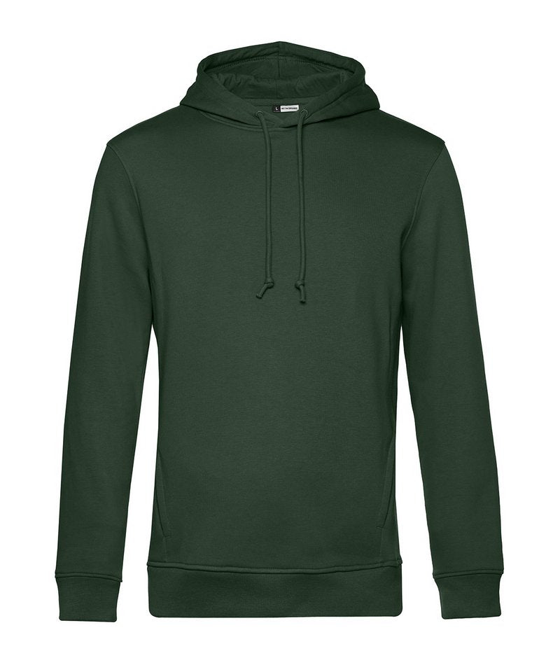 B&C Organic Hooded in Forest Green by B & C Collection — Custom branded clothing by Print Press, featuring premium embroidery produced in our specialist print lab in the UK.