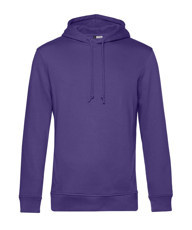 B&C Organic Hooded in Radiant Purple by B & C Collection — Custom branded clothing by Print Press, featuring premium embroidery produced in our specialist print lab in the UK.