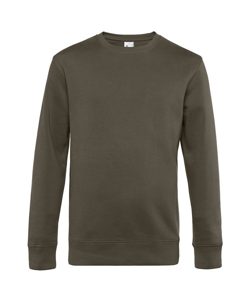 B&C King Crew Neck in Khaki by B & C Collection — Custom branded clothing by Print Press, featuring premium embroidery produced in our specialist print lab in the UK.