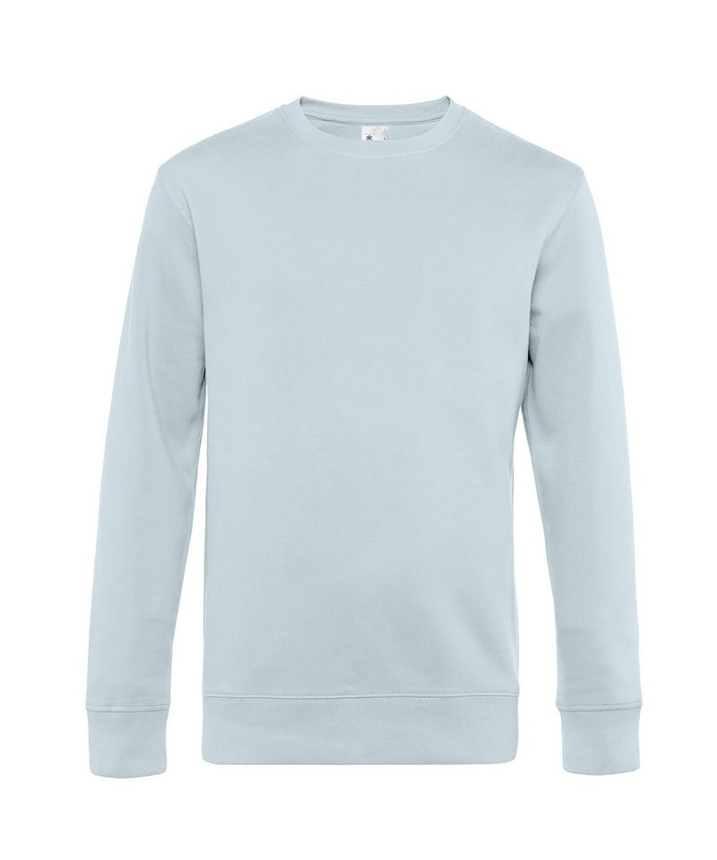 B&C King Crew Neck in Pure Sky by B & C Collection — Custom branded clothing by Print Press, featuring premium embroidery produced in our specialist print lab in the UK.