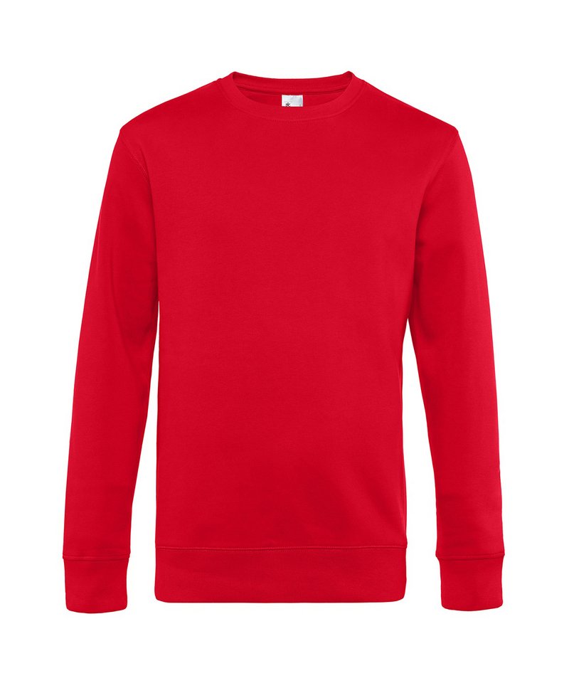 B&C King Crew Neck in Red by B & C Collection — Custom branded clothing by Print Press, featuring premium embroidery produced in our specialist print lab in the UK.