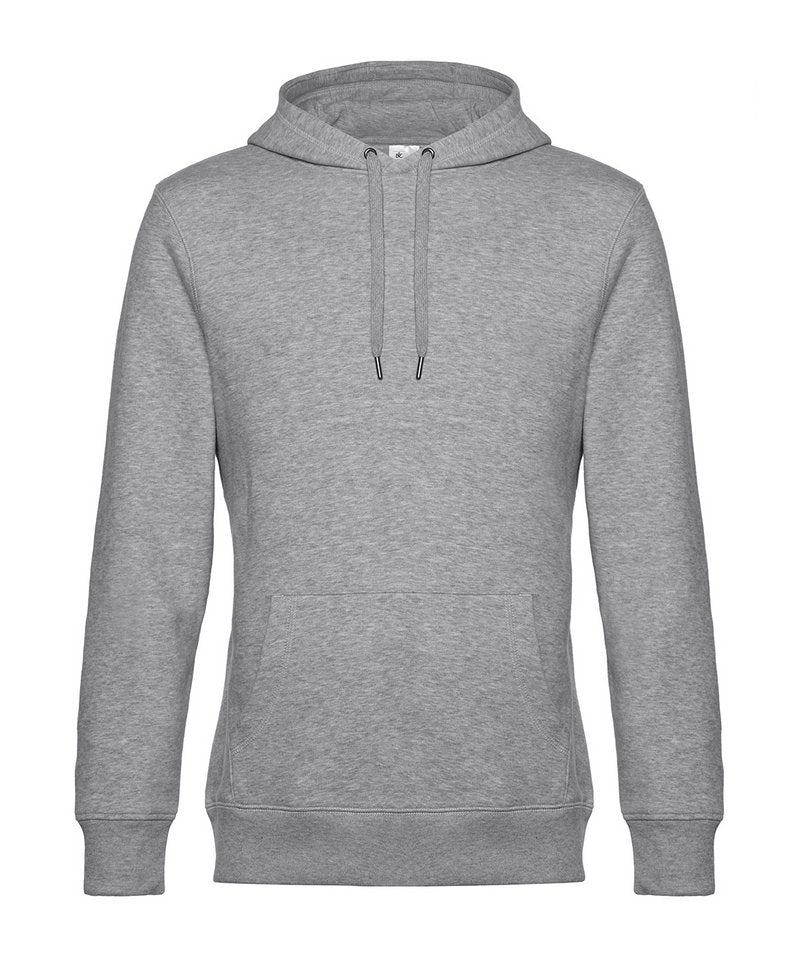 B&C King Hooded in Heather Grey by B & C Collection — Custom branded clothing by Print Press, featuring premium embroidery produced in our specialist print lab in the UK.