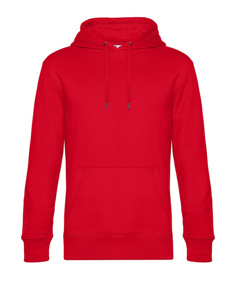 B&C King Hooded in Red by B & C Collection — Custom branded clothing by Print Press, featuring premium embroidery produced in our specialist print lab in the UK.