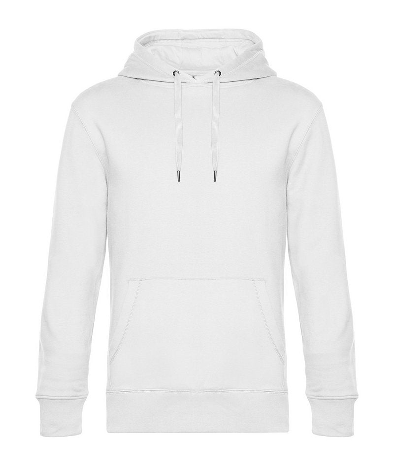 B&C King Hooded in White by B & C Collection — Custom branded clothing by Print Press, featuring premium embroidery produced in our specialist print lab in the UK.