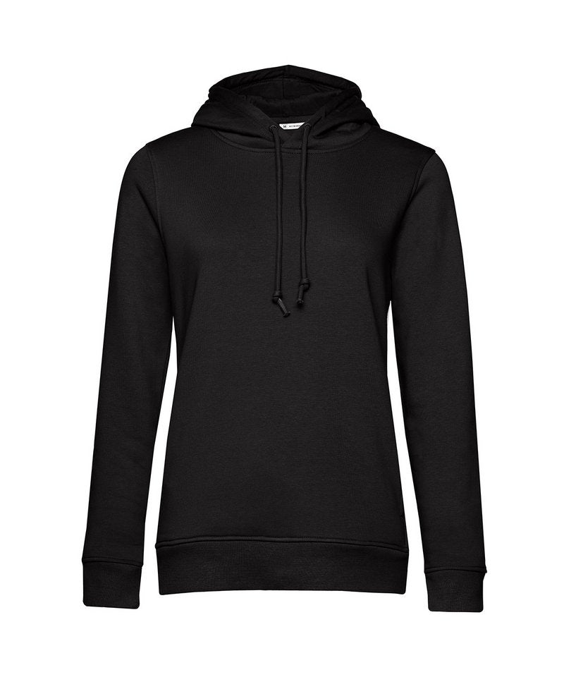 B&C Organic Hooded Women's in Black Pure by B & C Collection — Custom branded clothing by Print Press, featuring premium embroidery produced in our specialist print lab in the UK.