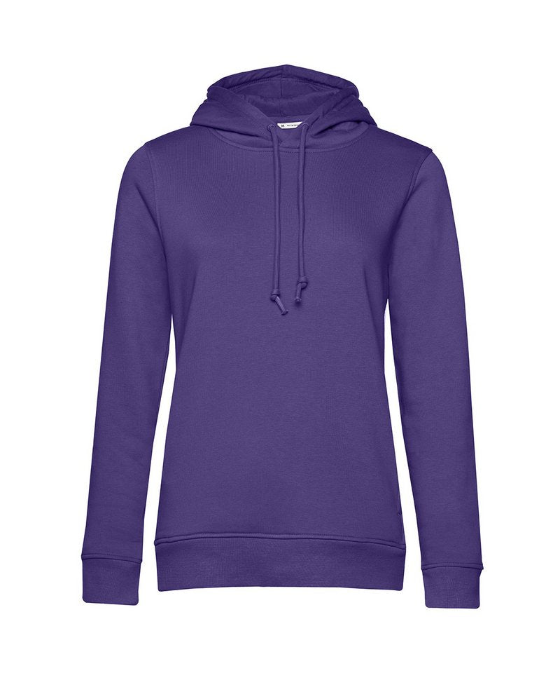 B&C Organic Hooded Women's in Radiant Purple by B & C Collection — Custom branded clothing by Print Press, featuring premium embroidery produced in our specialist print lab in the UK.