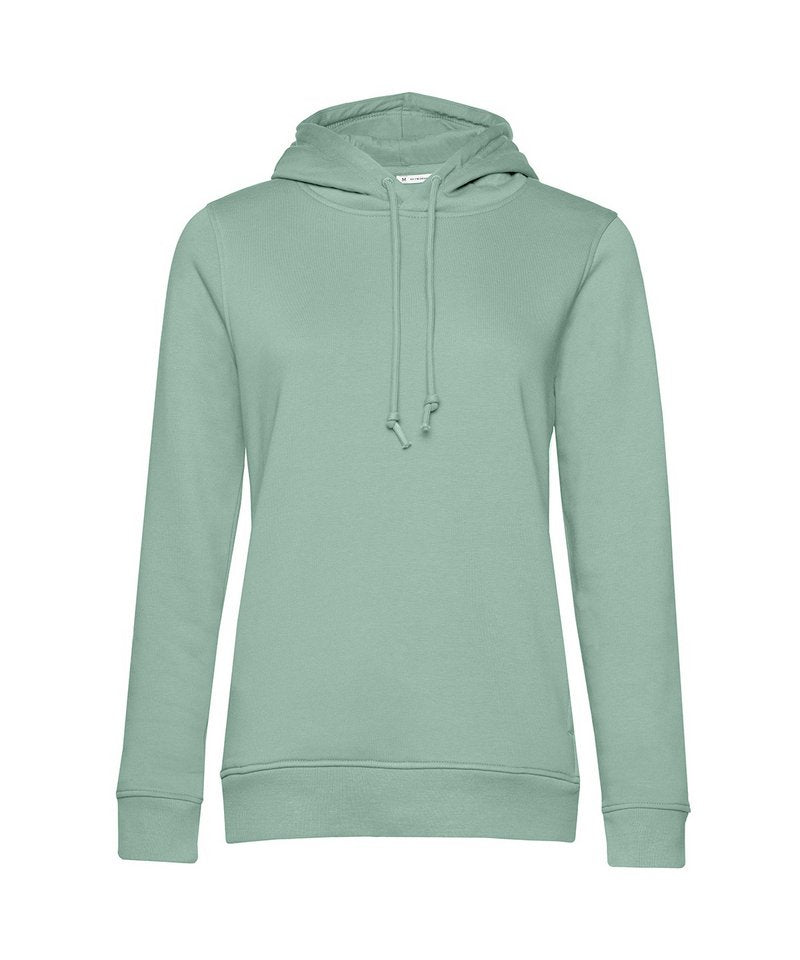B&C Organic Hooded Women's in Sage by B & C Collection — Custom branded clothing by Print Press, featuring premium embroidery produced in our specialist print lab in the UK.