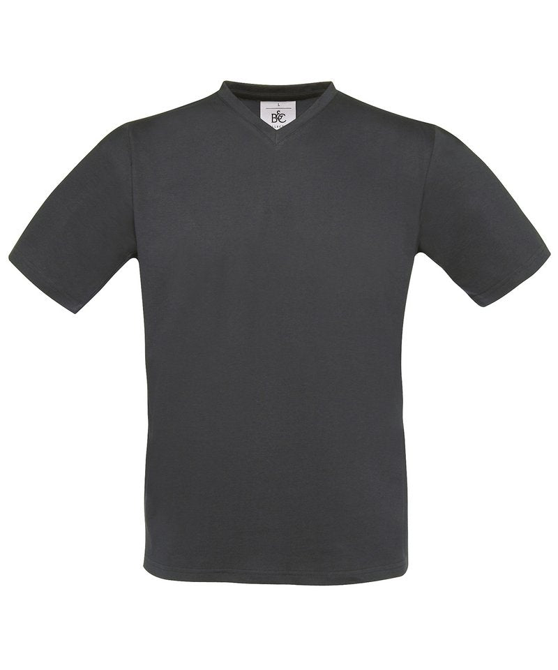 B&C Exact V-Neck in Dark Grey by B & C Collection — Custom branded clothing by Print Press, featuring premium embroidery produced in our specialist print lab in the UK.