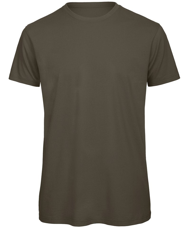 B&C Inspire T Men's in Khaki by B & C Collection — Custom branded clothing by Print Press, featuring premium embroidery produced in our specialist print lab in the UK.
