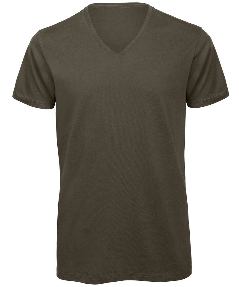 B&C Inspire V T Men's in Khaki by B & C Collection — Custom branded clothing by Print Press, featuring premium embroidery produced in our specialist print lab in the UK.