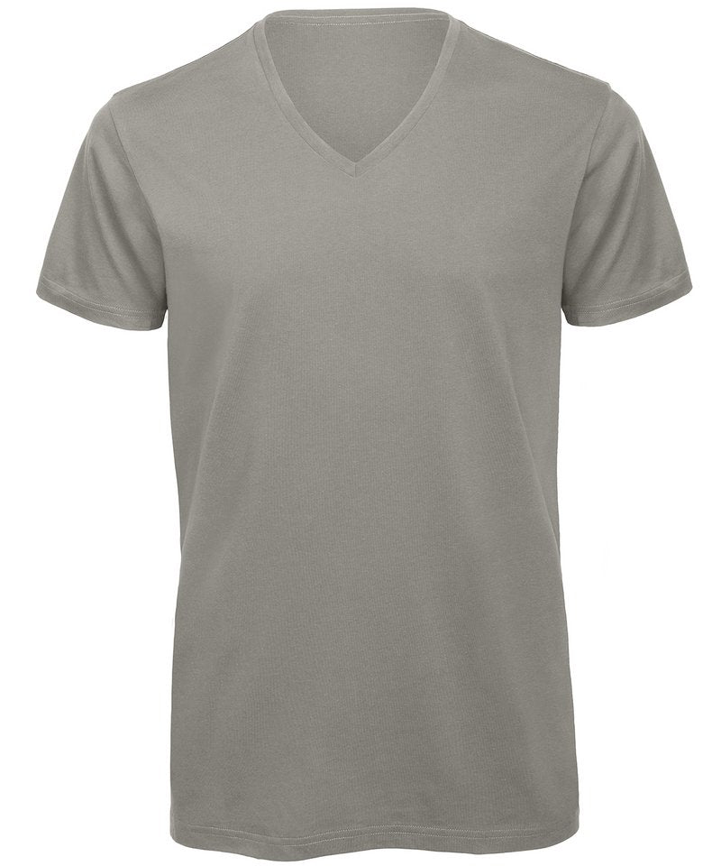 B&C Inspire V T Men's in Light Grey by B & C Collection — Custom branded clothing by Print Press, featuring premium embroidery produced in our specialist print lab in the UK.