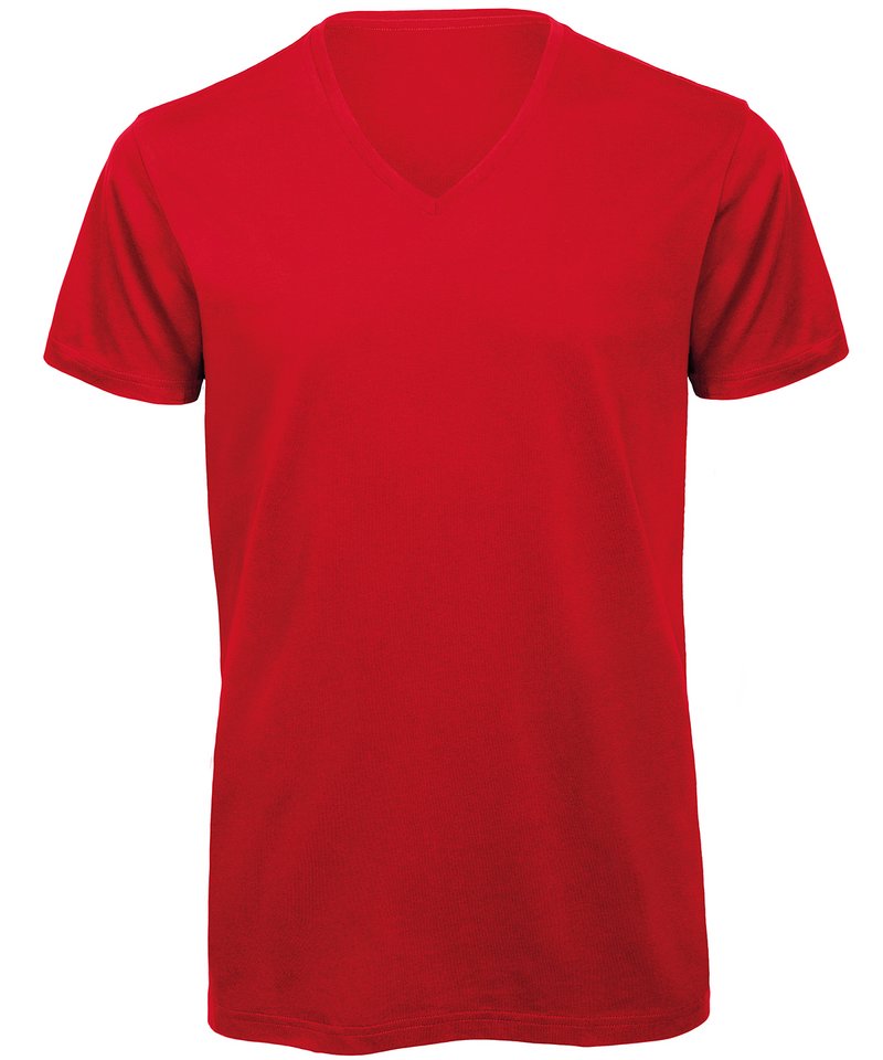 B&C Inspire V T Men's in Red by B & C Collection — Custom branded clothing by Print Press, featuring premium embroidery produced in our specialist print lab in the UK.