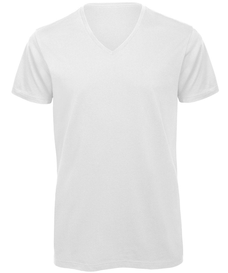 B&C Inspire V T Men's in White by B & C Collection — Custom branded clothing by Print Press, featuring premium embroidery produced in our specialist print lab in the UK.