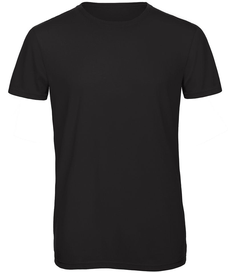 B&C Triblend Men's in Black by B & C Collection — Custom branded clothing by Print Press, featuring premium embroidery produced in our specialist print lab in the UK.