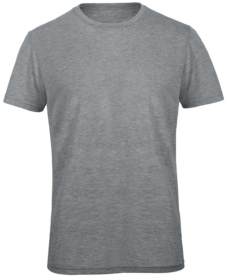 B&C Triblend Men's in Heather Light Grey by B & C Collection — Custom branded clothing by Print Press, featuring premium embroidery produced in our specialist print lab in the UK.