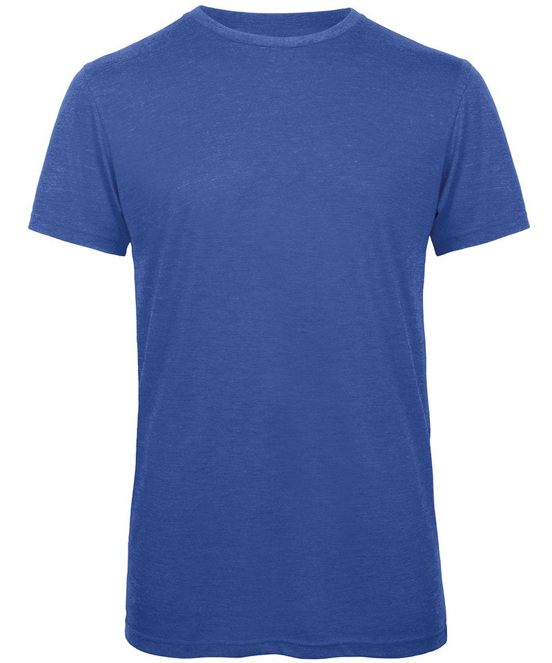 B&C Triblend Men's in Heather Royal Blue by B & C Collection — Custom branded clothing by Print Press, featuring premium embroidery produced in our specialist print lab in the UK.