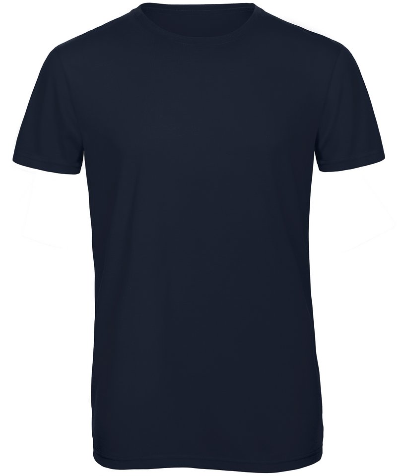 B&C Triblend Men's in Navy by B & C Collection — Custom branded clothing by Print Press, featuring premium embroidery produced in our specialist print lab in the UK.